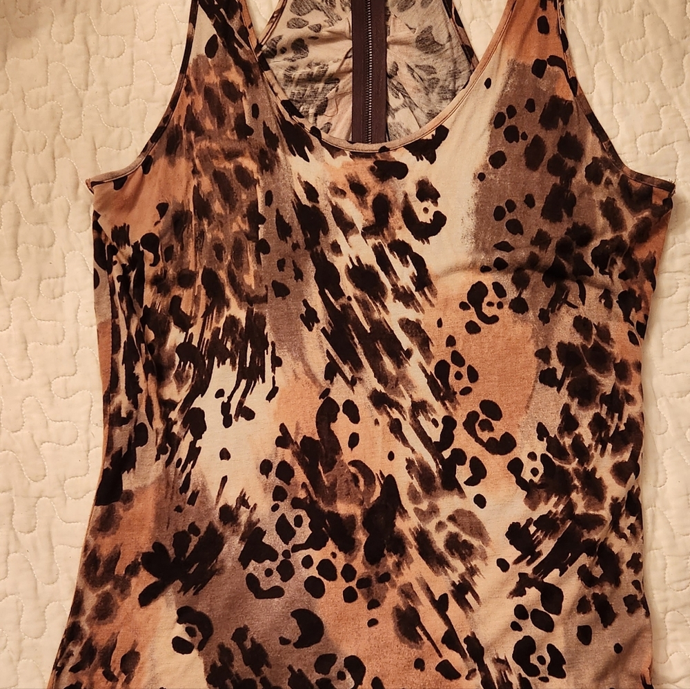 Cheetah - style tank top
